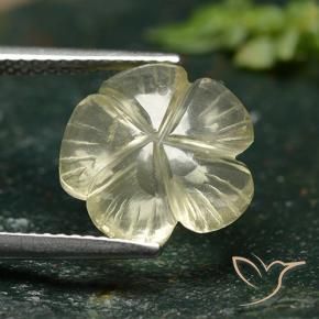 Quartz Gemstone in 12 x 12 mm (calibrated) Size for Sale, Quartz Stone in Medium Yellow Color