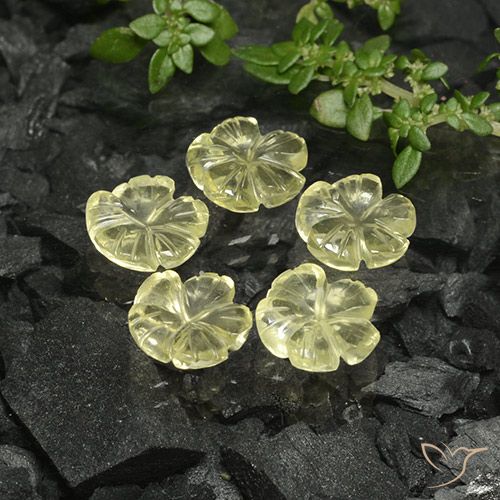 6.89 ct Yellow Quartz, 8.3 x 8.3 mm Carved From Brazil, Photo A