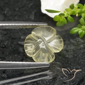Quartz Gemstone in 11 x 11 mm (calibrated) Size for Sale, Quartz Stone in Greenish Yellow Color