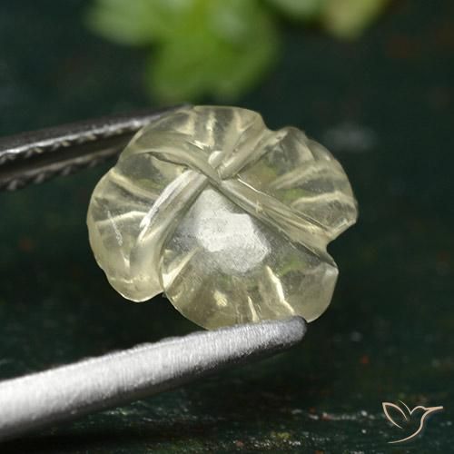 Quartz Gemstone in 8 x 8 mm (calibrated) Size for Sale, Quartz Stone in Medium Yellow Color