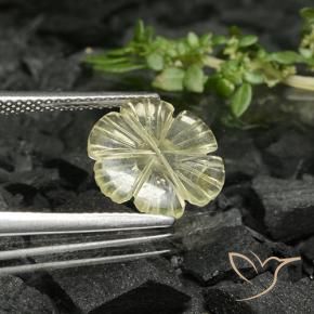 Quartz Gemstone in 12 x 12 mm (calibrated) Size for Sale, Quartz Stone in Medium Yellow Color