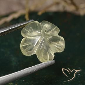 Quartz Gemstone in 10 x 10 mm (calibrated) Size for Sale, Quartz Stone in Medium Yellow Color