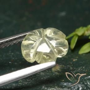 Quartz Gemstone in 8 x 8 mm (calibrated) Size for Sale, Quartz Stone in Medium Yellow Color