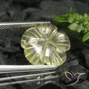 Quartz Gemstone in 13 x 13 mm (calibrated) Size for Sale, Quartz Stone in Medium Yellow Color