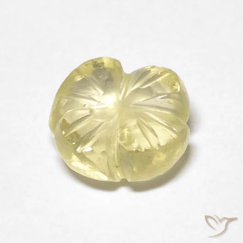 Quartz Gemstone in 8 x 8 mm (calibrated) Size for Sale, Quartz Stone in Light Yellow Color