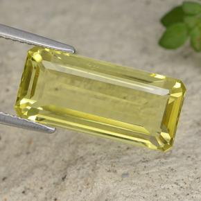 Light Pineapple Yellow Quartz Gem - 8.6ct Octagon Step Cut (ID: 490951)