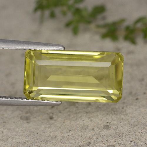 Amarillo claro Cuarzo Gema - 8.1ct Corte octagonal (ID: 490957)
