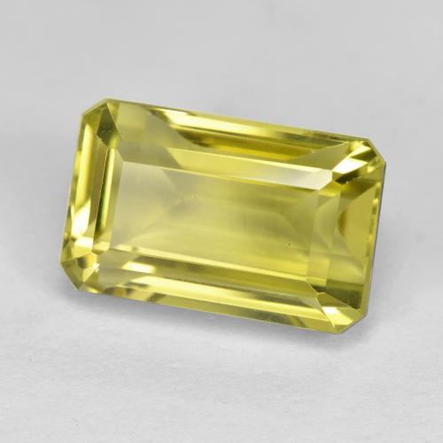 6.77 ct Yellow Quartz Stone, Natural Quartz in Octagon Step Cut Shape for Sale