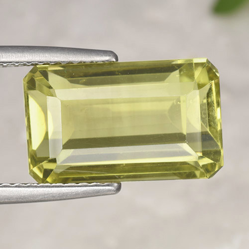 Amarillo claro Cuarzo Gema - 8.3ct Corte octagonal (ID: 490977)