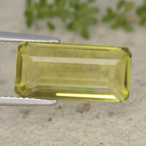 Amarillo claro Cuarzo Gema - 7.6ct Corte octagonal (ID: 491017)