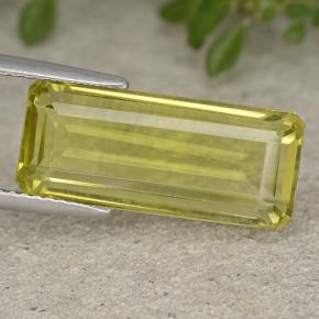 Corn Yellow Кварц Камень - 8.4ct Восьмиугольная ступенчатая огранка (ID: 491045)