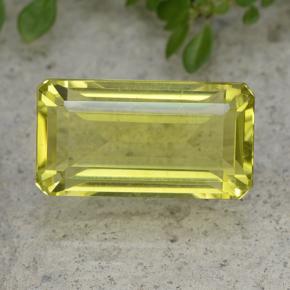 Amarillo medio Cuarzo Gema - 11ct Corte octagonal (ID: 491063)