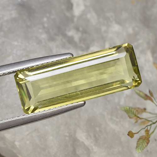 Medium Yellow Quartz Gem - 8.3ct Octagon Step Cut (ID: 491098)