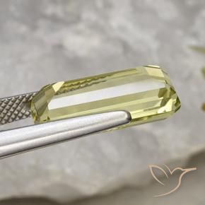 Quartz Gemstone in 16.9 x 8.5 mm Size for Sale, Quartz Stone in Pineapple Yellow Color