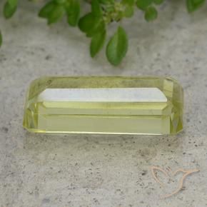 Quartz Gemstone in 16.9 x 7.8 mm Size for Sale, Quartz Stone in Green Yellow Color