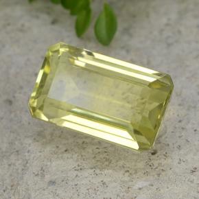 6.60 ct Yellow Quartz Stone, Natural Quartz in Octagon Step Cut Shape for Sale