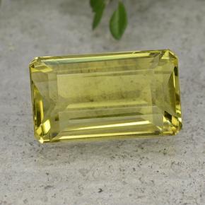 Amarillo terroso Cuarzo Gema - 10.8ct Corte octagonal (ID: 491128)