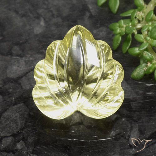 8.67ct Natural Laguna Yellow Quartz, Flower Cut, Transparent