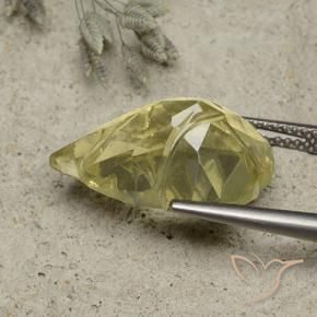 Quartz Gemstone in 18 x 13 mm (calibrated) Size for Sale, Quartz Stone in Laguna Yellow Color