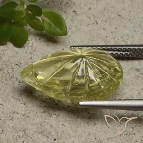Quartz Gemstone in 18 x 13 mm (calibrated) Size for Sale, Quartz Stone in Laguna Yellow Color
