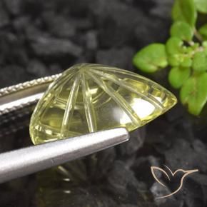 Quartz Gemstone in 16 x 16 mm (calibrated) Size for Sale, Quartz Stone in Light Yellow Color