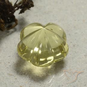 Quartz Gemstone in 15 x 15 mm (calibrated) Size for Sale, Quartz Stone in Light Yellow Color