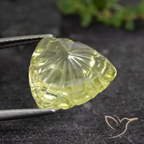 Quartz Gemstone in 14 x 14 mm (calibrated) Size for Sale, Quartz Stone in Light Yellow Color