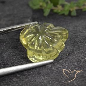 Quartz Gemstone in 13 x 13 mm (calibrated) Size for Sale, Quartz Stone in Medium Yellow Color