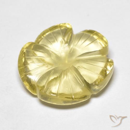 Quartz Gemstone in 15 x 15 mm (calibrated) Size for Sale, Quartz Stone in Medium Yellow Color