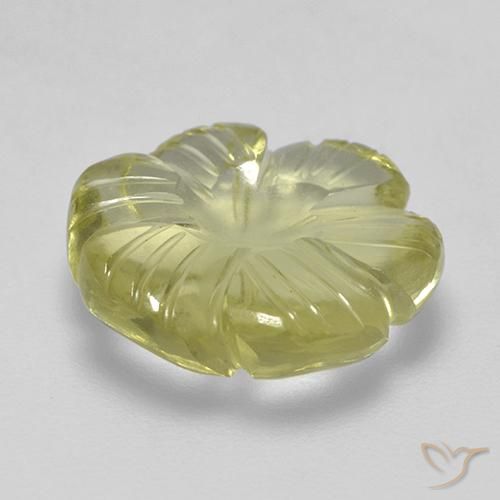 Quartz Gemstone in 14 x 14 mm (calibrated) Size for Sale, Quartz Stone in Medium-Light Yellow Color