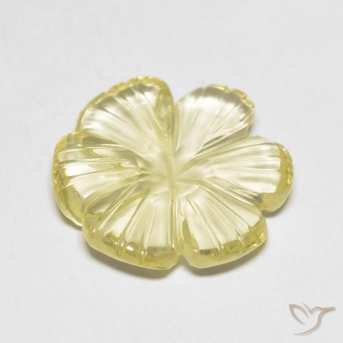 Quartz Gemstone in 16 x 16 mm (calibrated) Size for Sale, Quartz Stone in Light Yellow Color