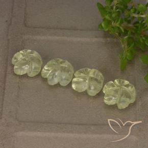Quartz Gemstones in 7.3 x 7.3 mm Size for Sale, Quartz Stones in Light Yellow Color