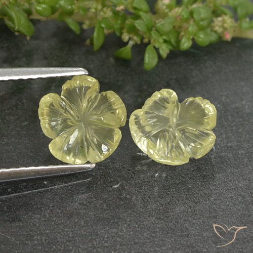 2.62 ct Yellow Quartz, 7.8 x 7.8 mm Carved From Brazil, Photo A