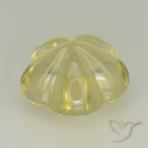 Quartz Gemstone in 13 x 13 mm (calibrated) Size for Sale, Quartz Stone in Medium Yellow Color