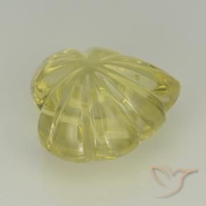 Quartz Gemstone in 13 x 13 mm (calibrated) Size for Sale, Quartz Stone in Light Yellow Color
