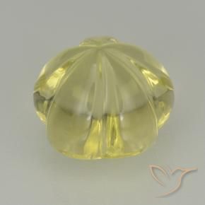 Quartz Gemstone in 10 x 10 mm (calibrated) Size for Sale, Quartz Stone in Medium Yellow Color