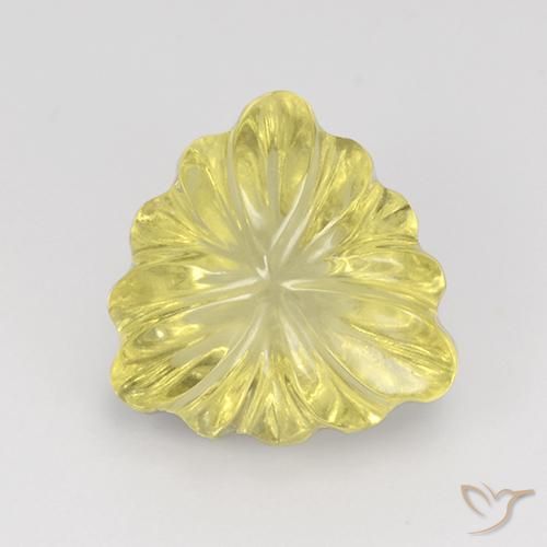 5.66ct Natural Laguna Yellow Quartz, Trillion, Transparent