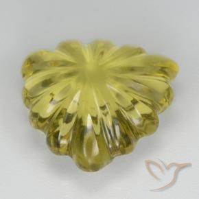 Quartz Gemstone in 14 x 14 mm (calibrated) Size for Sale, Quartz Stone in Medium-Light Yellow Color