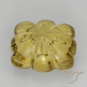 Quartz Gemstone in 14 x 12 mm (calibrated) Size for Sale, Quartz Stone in Light Yellow Color