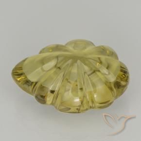 Quartz Gemstone in 14.8 x 10.7 mm Size for Sale, Quartz Stone in Brownish Yellow Color
