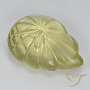 Quartz Gemstone in 18 x 13 mm (calibrated) Size for Sale, Quartz Stone in Light Yellow Color