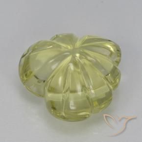 Quartz Gemstone in 13 x 13 mm (calibrated) Size for Sale, Quartz Stone in Medium-Light Yellow Color