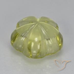 Quartz Gemstone in 12 x 12 mm (calibrated) Size for Sale, Quartz Stone in Greenish Yellow Color