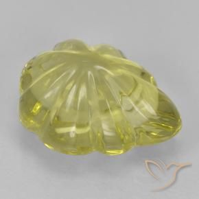 Quartz Gemstone in 12.5 x 9.6 mm Size for Sale, Quartz Stone in Light Pineapple Yellow Color