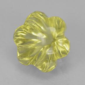 2.06 ct Yellow Quartz Stone, Natural Quartz in Fantasy Carved Flower Shape for Sale