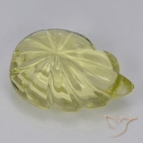 Quartz Gemstone in 15 x 10 mm (calibrated) Size for Sale, Quartz Stone in Light Yellow Color
