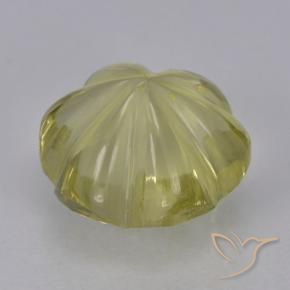 Quartz Gemstone in 9 x 9 mm (calibrated) Size for Sale, Quartz Stone in Light Pineapple Yellow Color