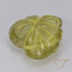Quartz Gemstone in 11.9 x 11.4 mm Size for Sale, Quartz Stone in Medium Yellow Color