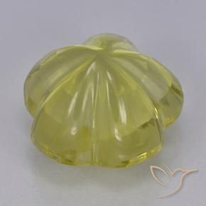 Quartz Gemstone in 10.5 x 10.4 mm Size for Sale, Quartz Stone in Medium Yellow Color