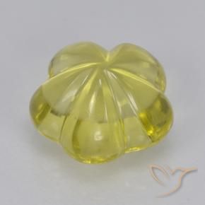 Quartz Gemstone in 9 x 9 mm (calibrated) Size for Sale, Quartz Stone in Pineapple Yellow Color